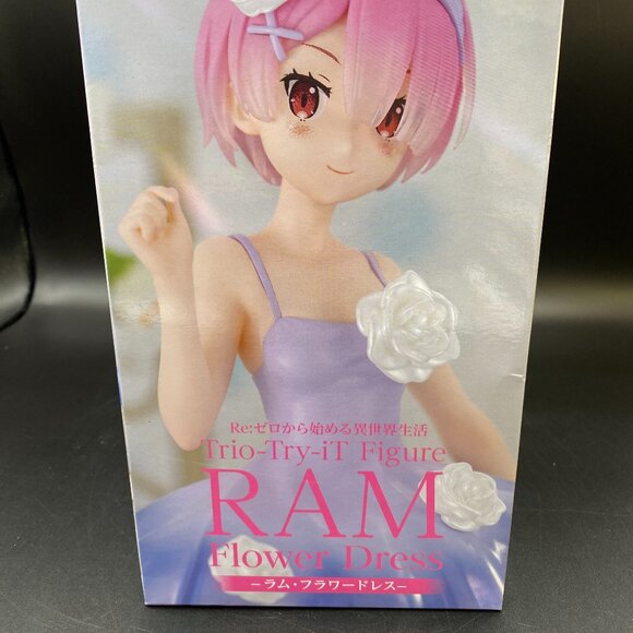 Re:Zero Rem & Ram Flower Dress Trio Try iT Figure FuRyu Set of 2 - Picture 2 of 16